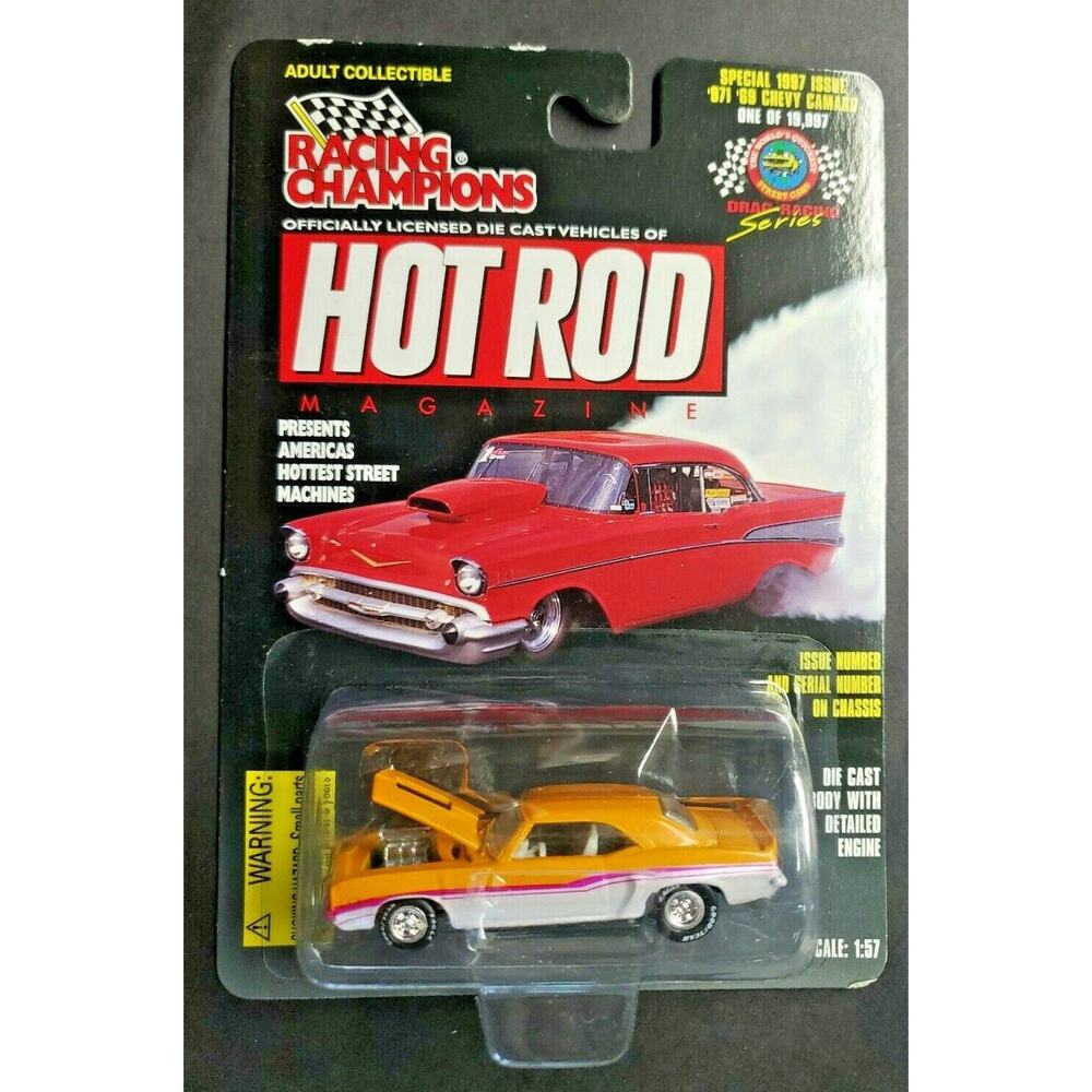 1997 Racing Champions Special Edition Hot Rod Mag '69 Chevy Camaro 1:57  HW1